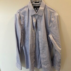 Banana Republic Blue Dress Shirt Non Iron Slim Fit